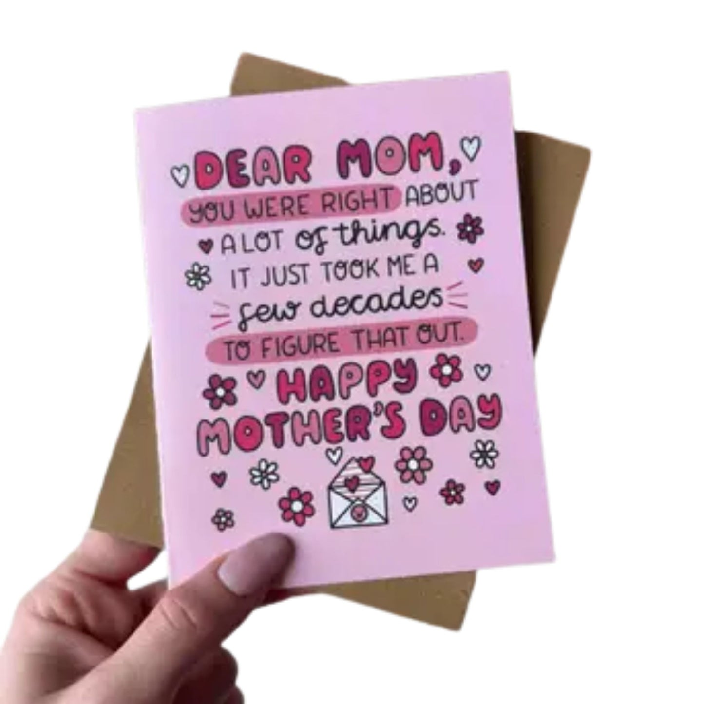 Dear mom mother's day card
