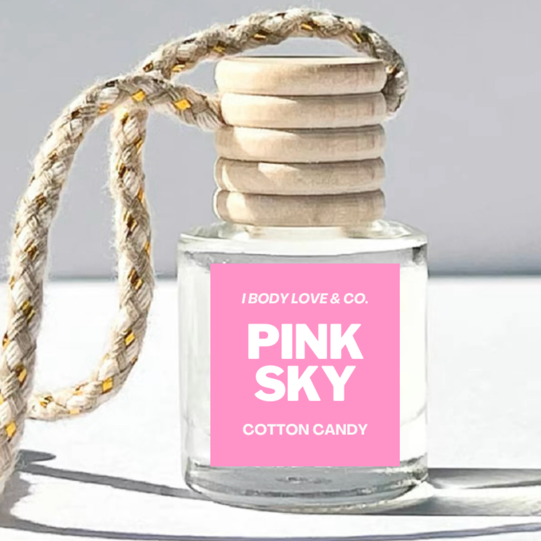 Car Air Freshener Cotton Candy Pink Sky by I Body Love