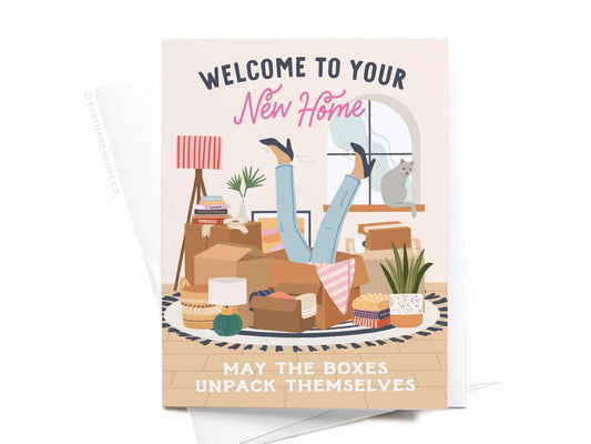 Welcome To Your New Home Boxes Greeting