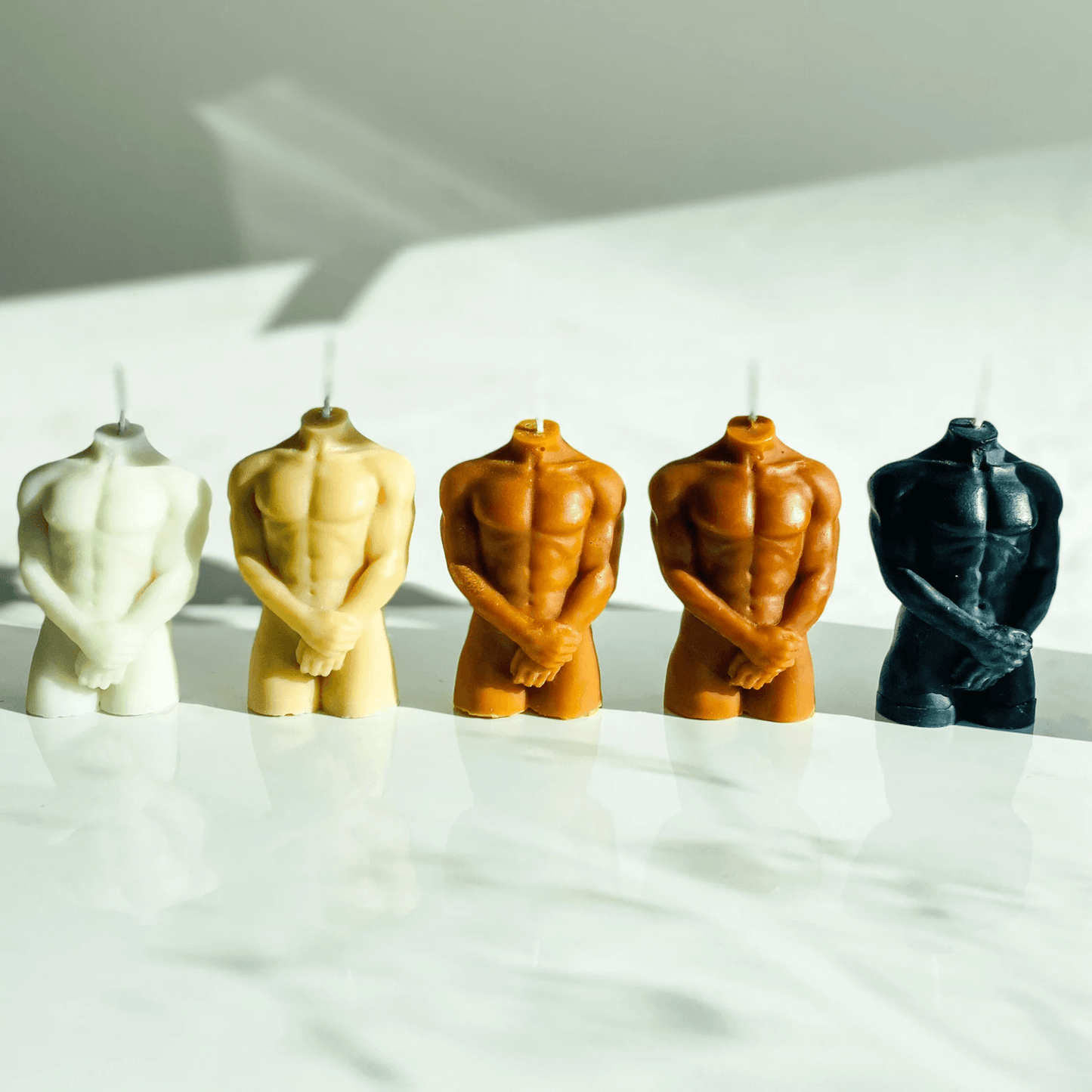 I Body Love Candles Ivory / Male Male Body Candle