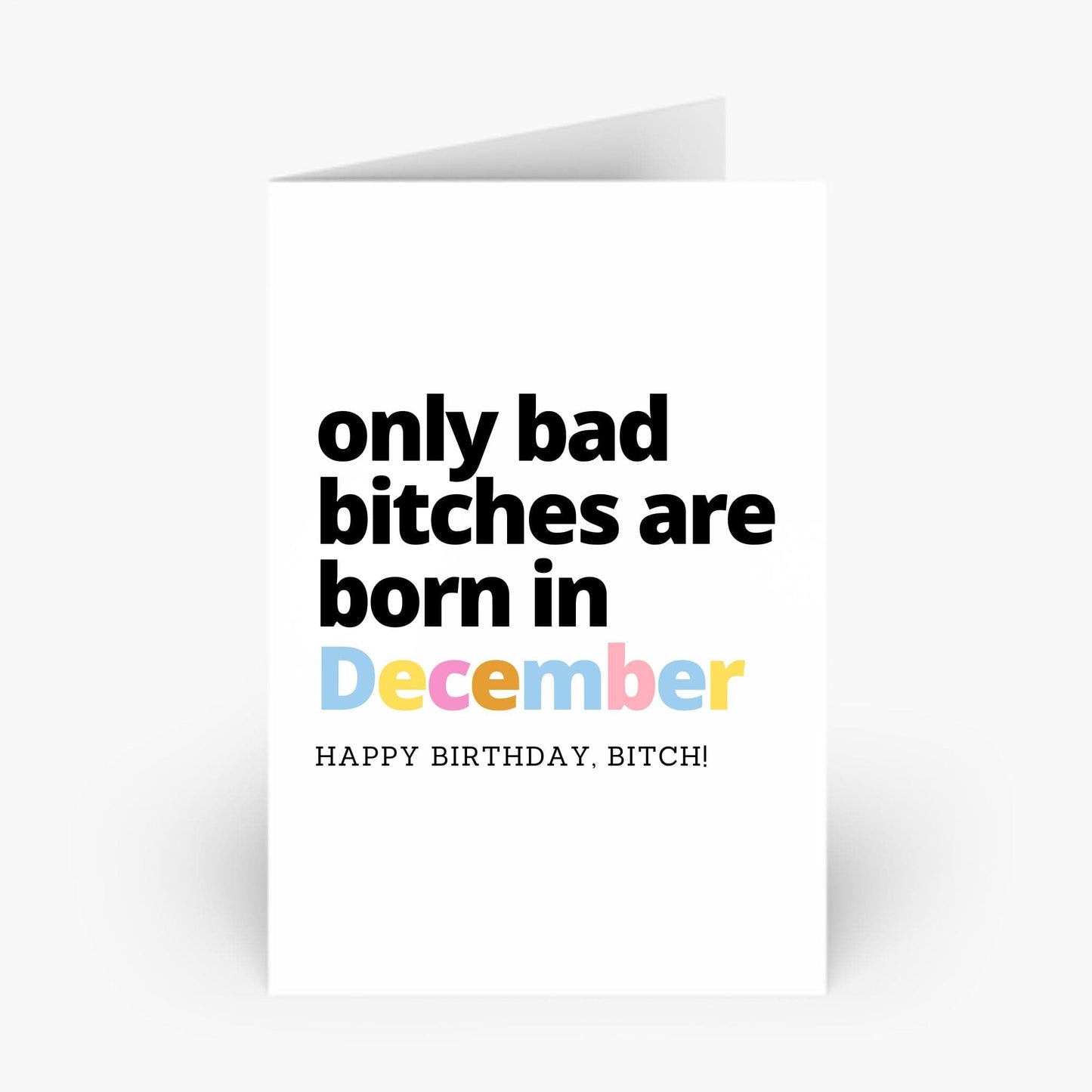 I Body Love Gift Card December Birthday Card