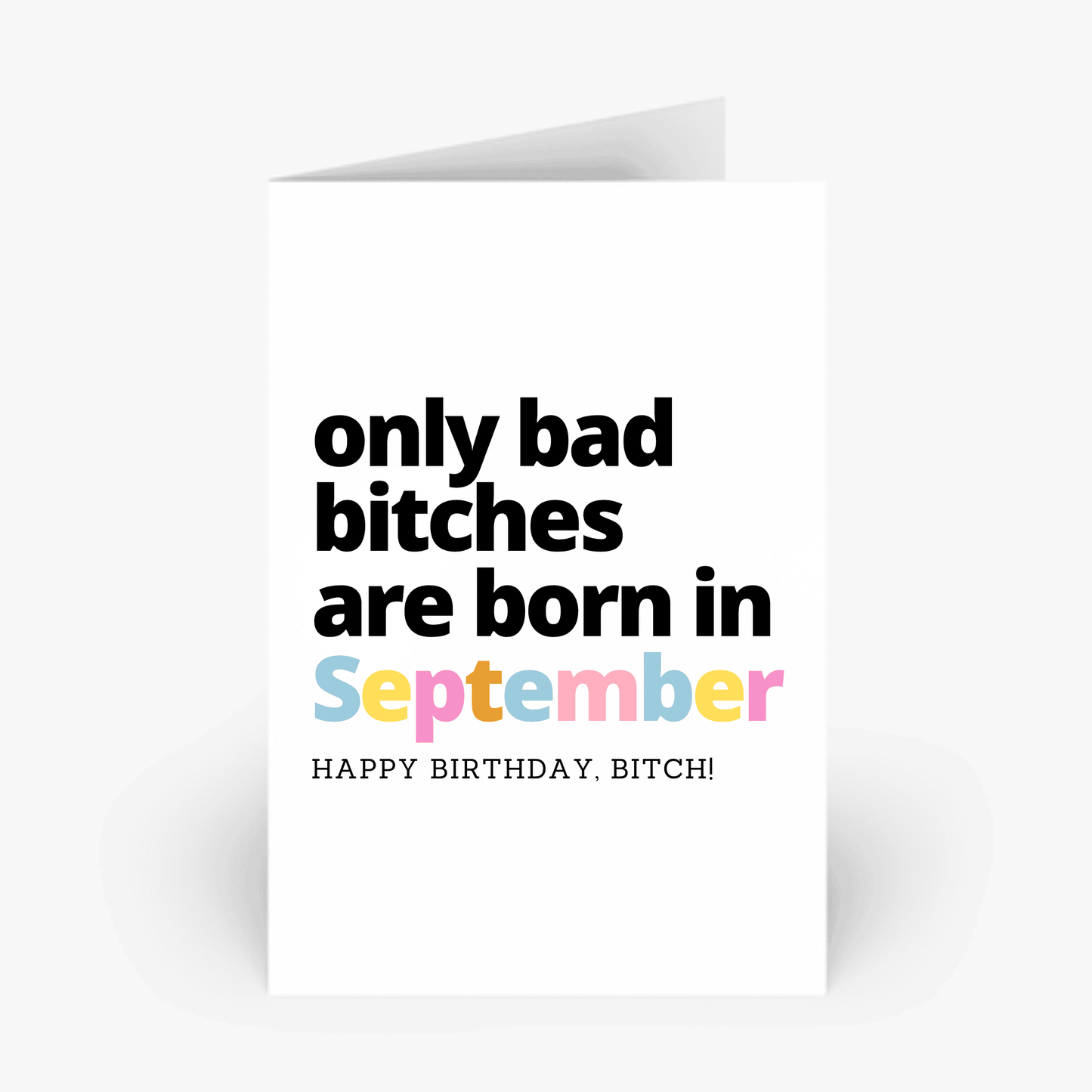I Body Love Gift Card September Birthday Card