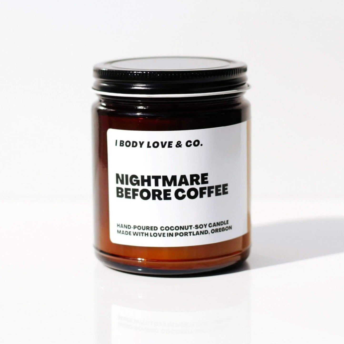 I Body Love Soy Candle Caramel Macchiato Nightmare Before Coffee Candle