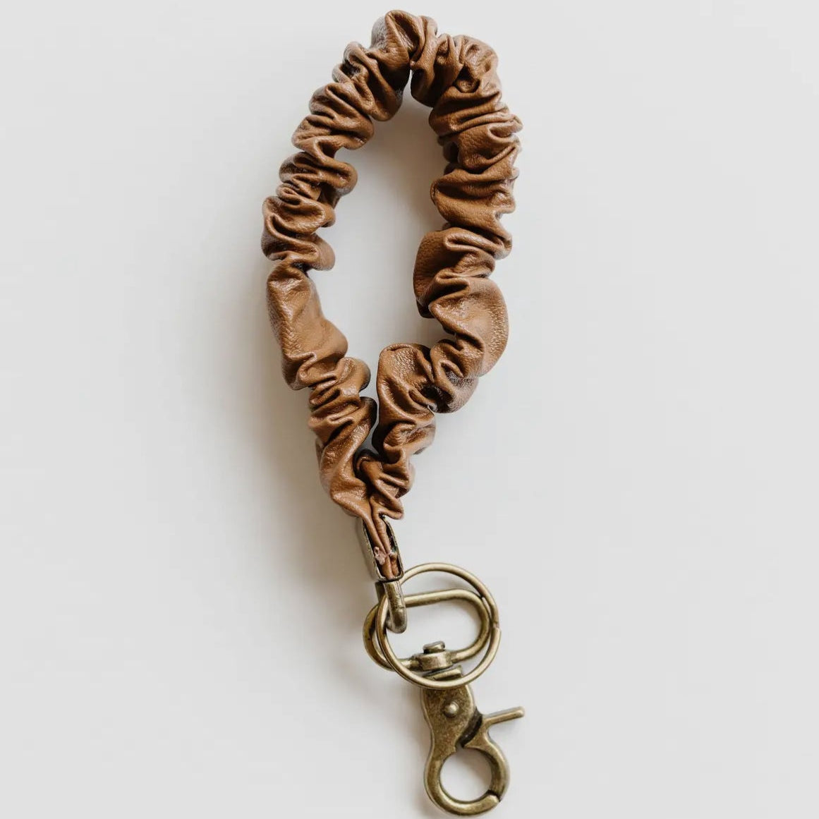 Keychain Scrunchie Brown