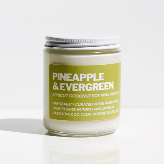 Pineapple & Evergreen Coconut Candle