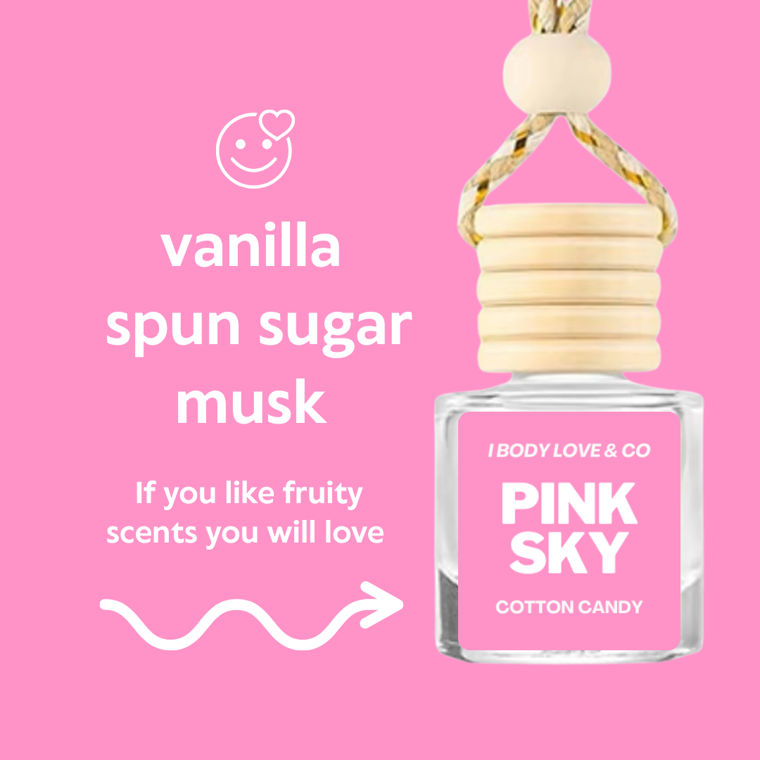 Pink Sky Car Freshener