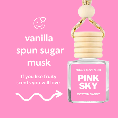 Pink Sky Car Freshener