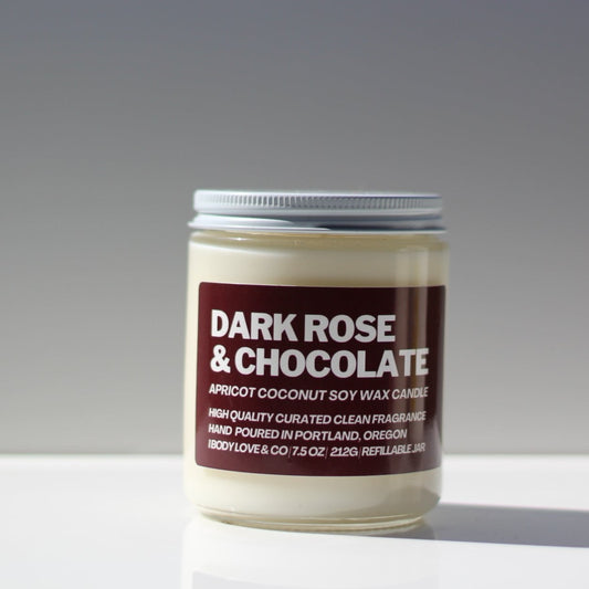 Dark Rose & Chocolate Candle