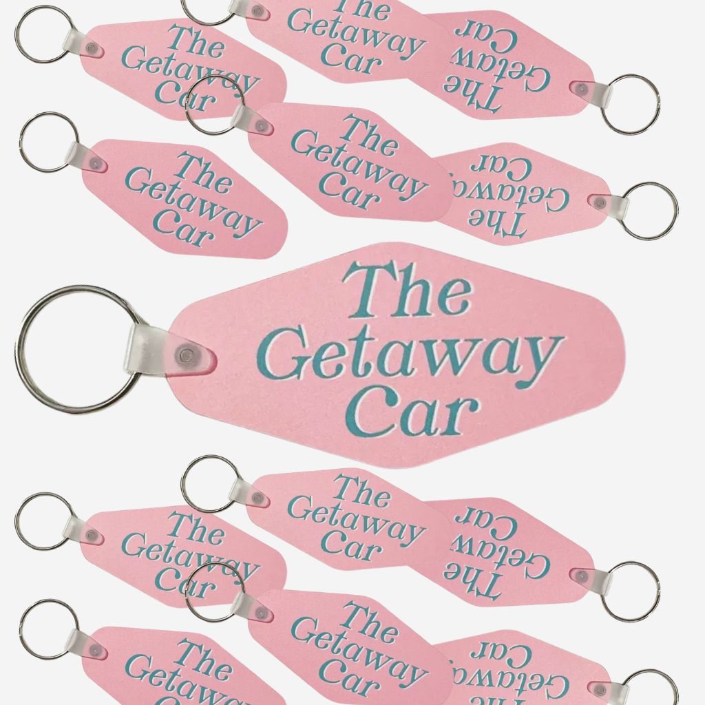 Motel Style Keychain The Getaway Car