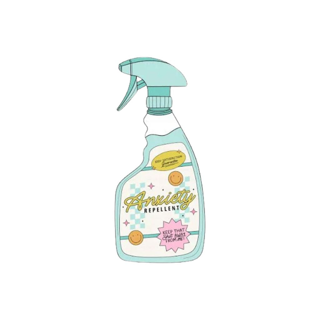 Vinyl Decal Anxiety Repellent Spray Sticker