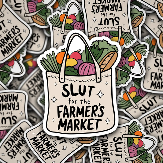 Slutf for the Farmers Marker Sticker 