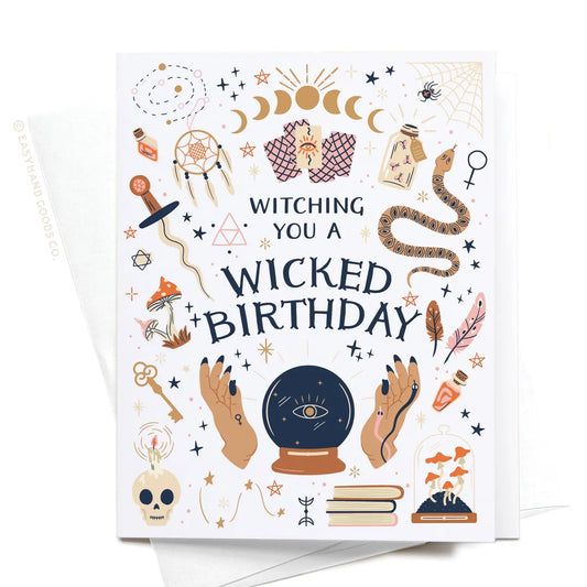 Witching You A Wicked Birthday Greeting Card
