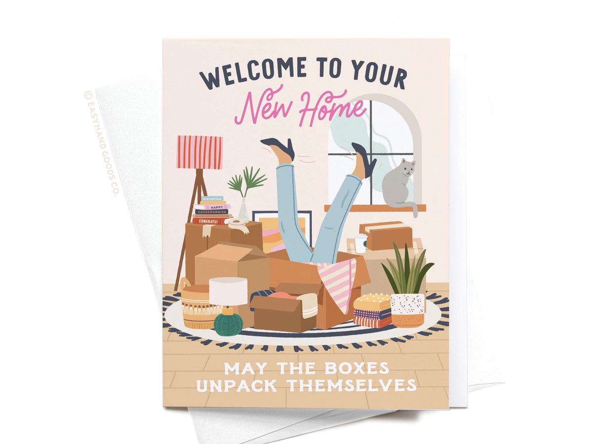 Welcome To Your New Home Boxes Greeting