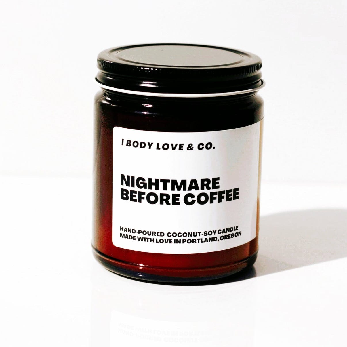 I Body Love Soy Candle Caramel Macchiato Nightmare Before Coffee Candle