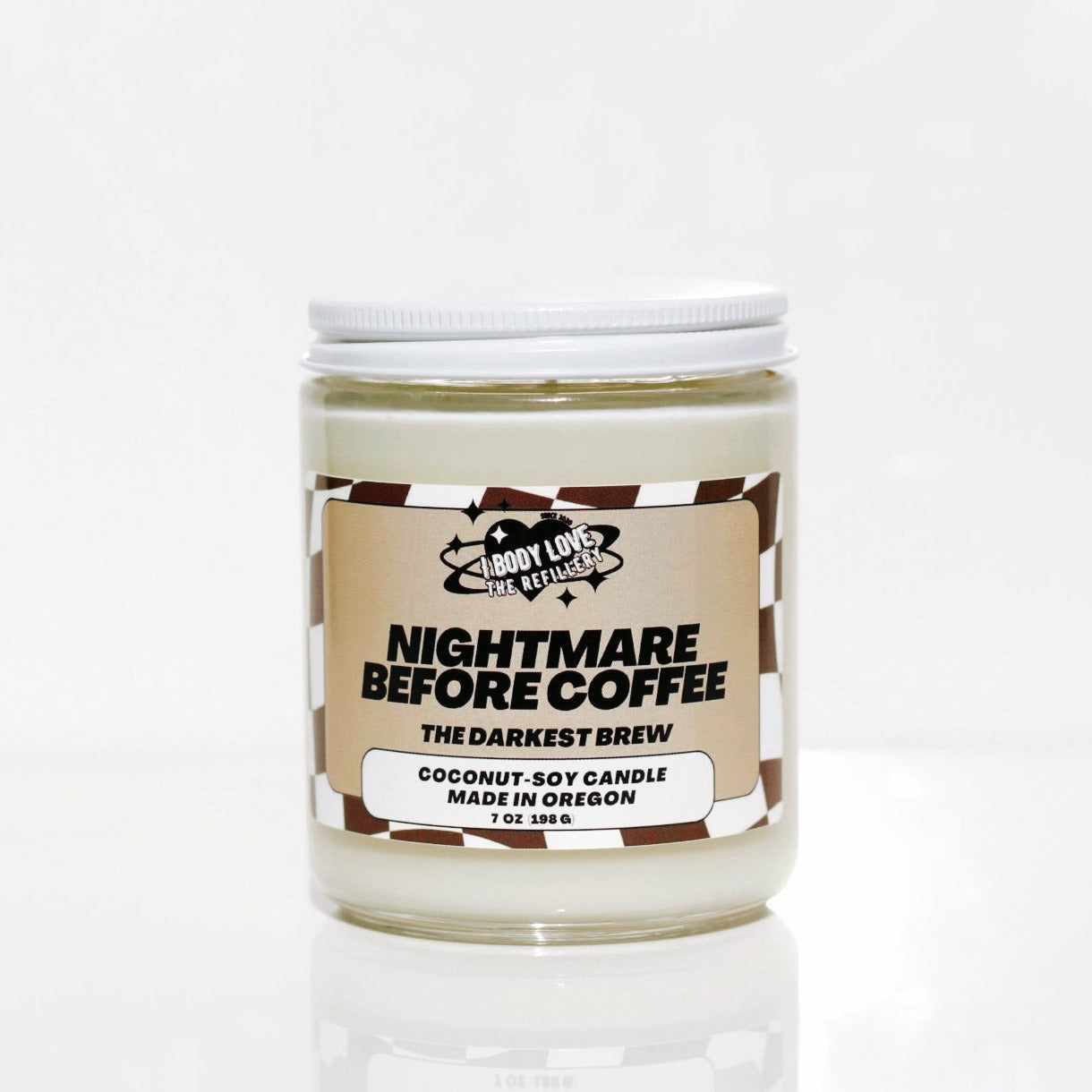 I Body Love Soy Candle Caramel Macchiato Nightmare Before Coffee Candle