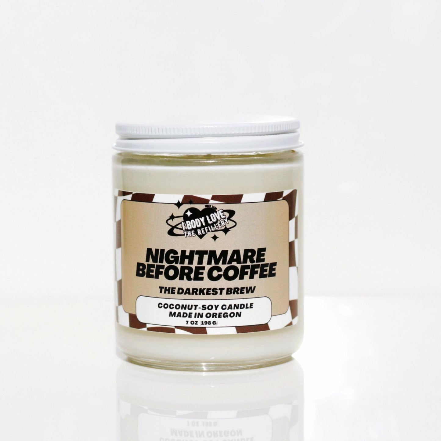 I Body Love Soy Candle Nightmare Before Coffee Candle