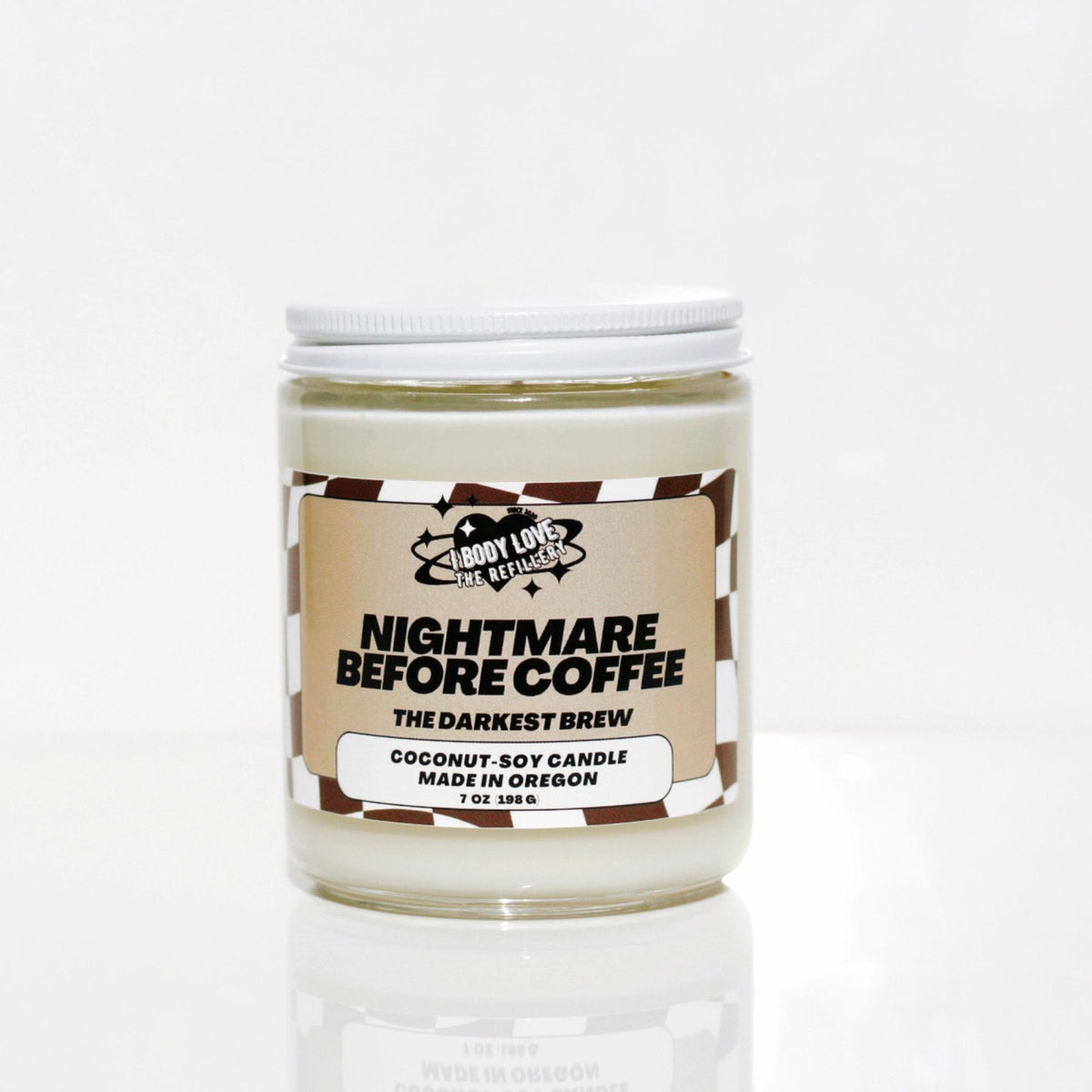 I Body Love Soy Candle Nightmare Before Coffee Candle